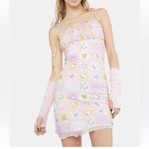 Pastel Pink Patterned Dress